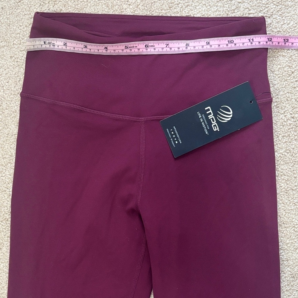 MPG Purple/FIG High-Waist Capri Leggings | Size XS | NWT - Picture 6 of 8